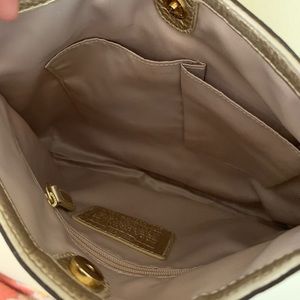 Coach crossbody gold